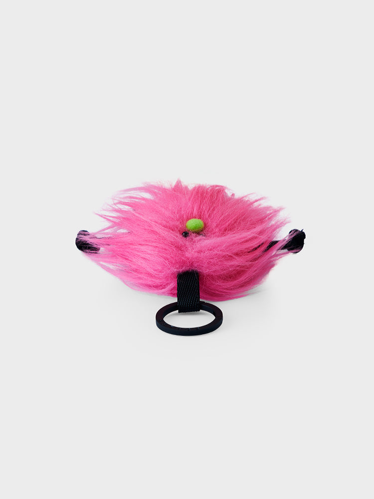 COLLER もふもふぬいぐるみキーホルダー ピンク
