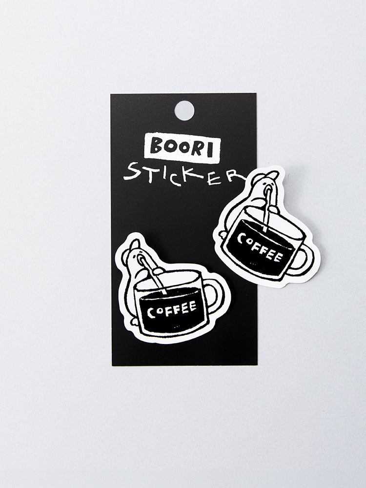 SSEBONGRAMA ステッカー コーヒー(SKETCH) BOORI – LINE FRIENDS