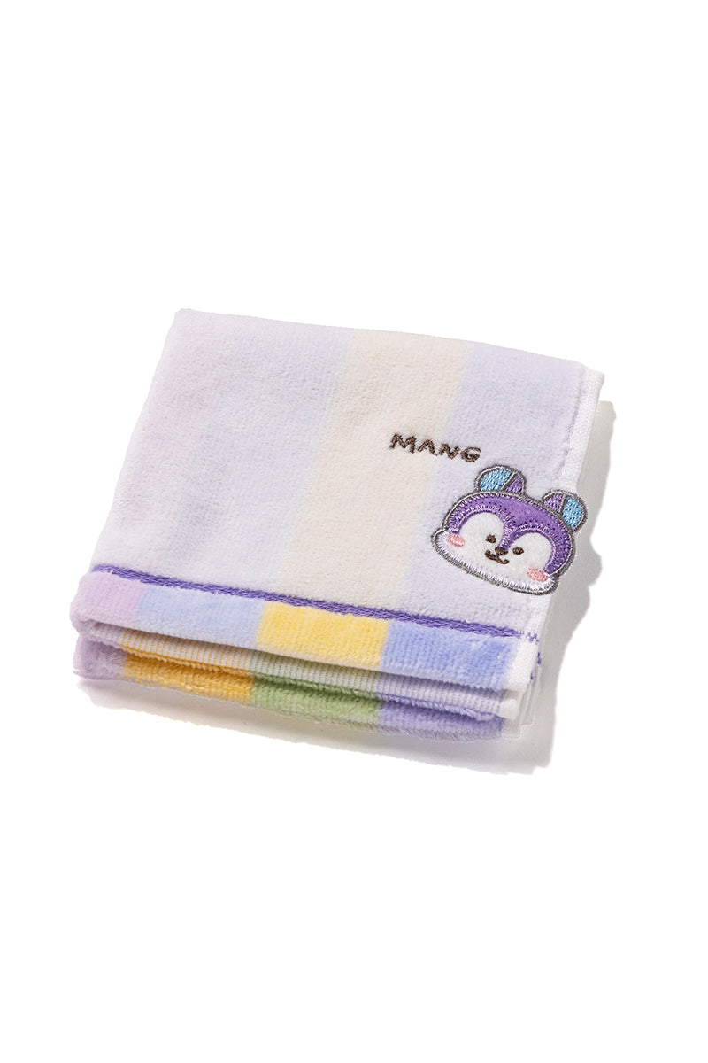 ミニタオル 飛出刺繍ストライプ MANG