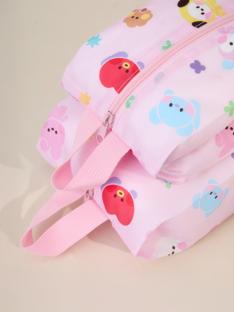 minini トラベルポーチセット ピンク(SCOUT) BT21