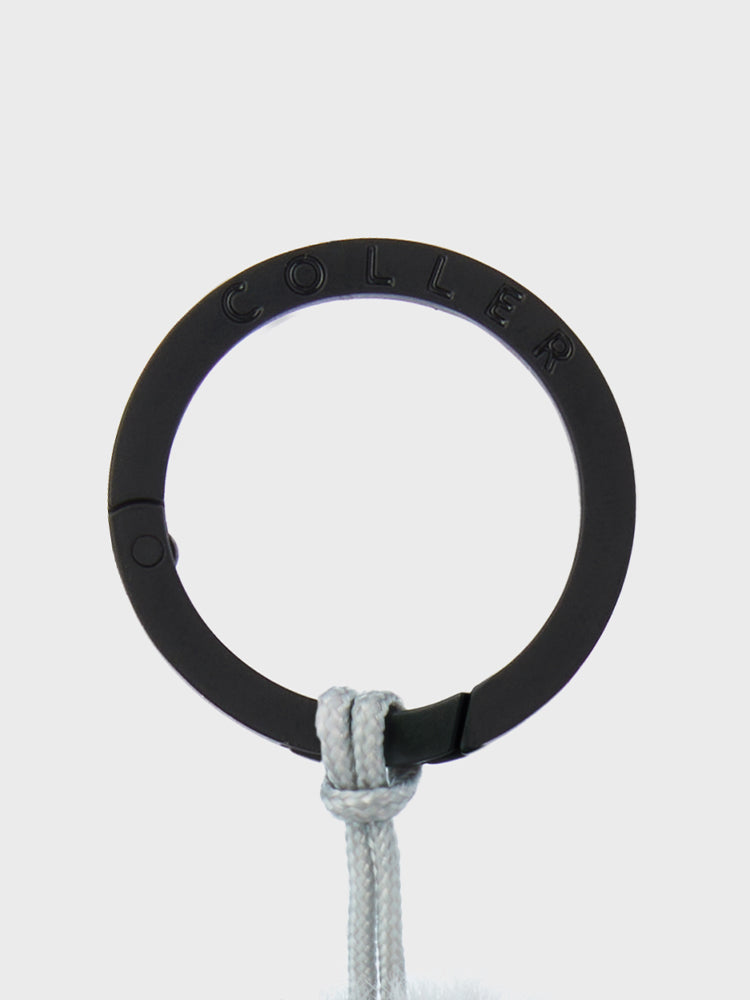 COLLER ぬいぐるみキーリング グレー
