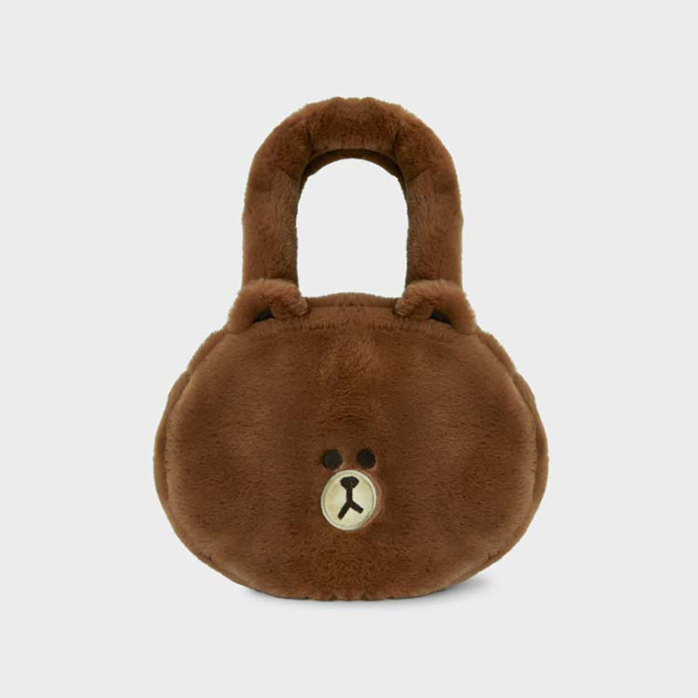 【海外輸入】 LINE – ブラウン トートバッグ BROWN HUG FRIENDS JAPAN SQUARE その他