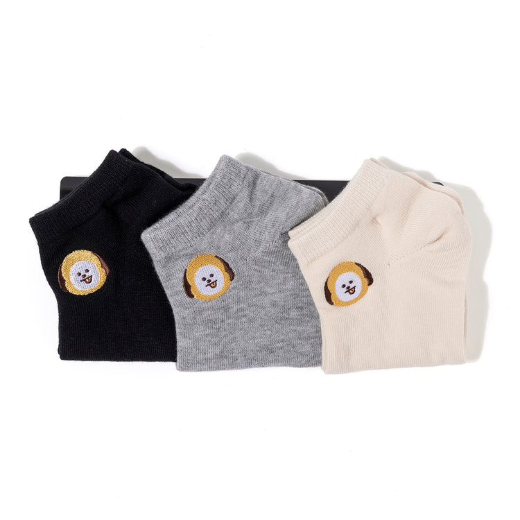 スニーカーソックス 3足セット(3カラー) CHIMMY