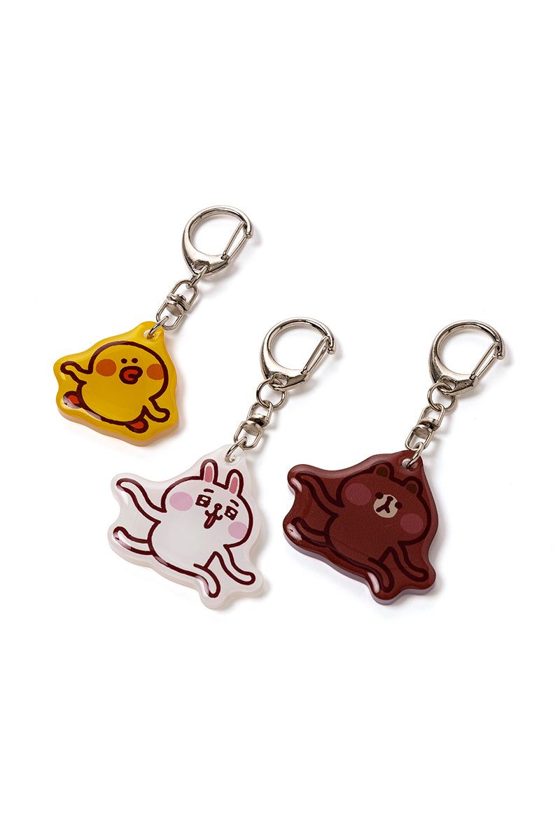 「BROWN バースデー記念」LINE FRIENDS | カナヘイ アクリルキーチェーン HAPPYセット