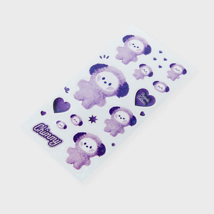 BT21 minini フォトステッカー(パープル) CHIMMY