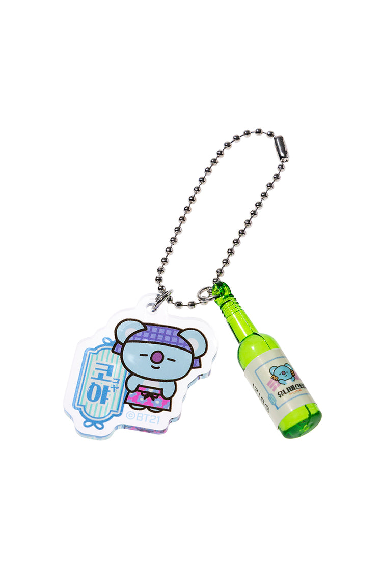 ランダム韓国焼酎アクリルキーチェーン(ユニバースター食堂) BT21