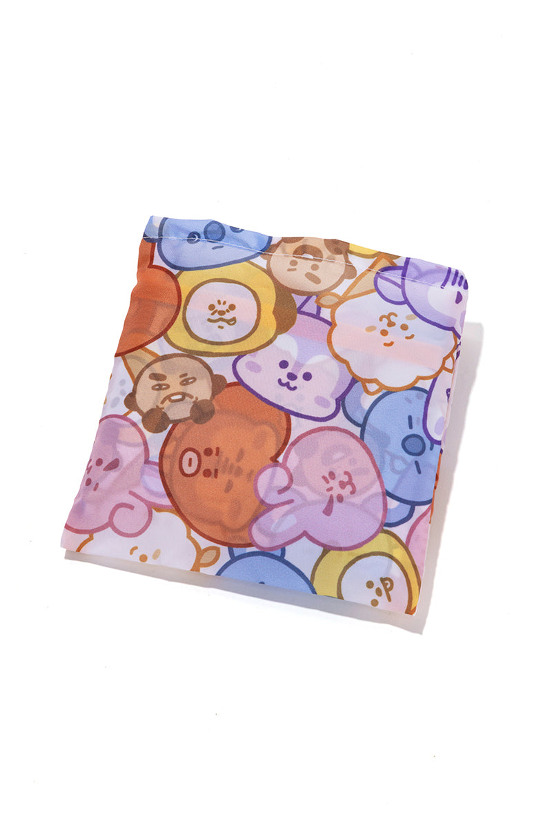 フェイスぎゅっとエコバッグ(ゆるフェイス) BT21