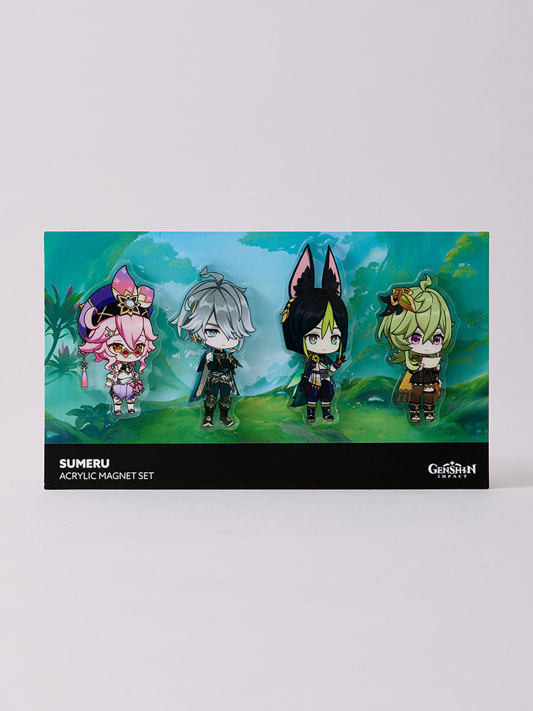 原神×LINE FRIENDS スメール ちびキャラ アクリルマグネット4個セット