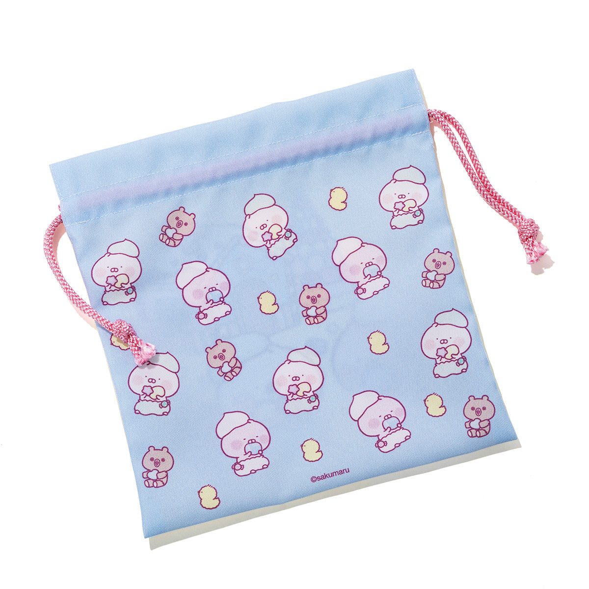 巾着 Mサイズ(おかしのおうち) ちびちびうさまる