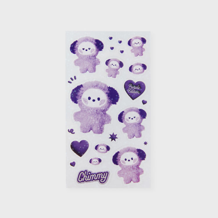 BT21 minini フォトステッカー(パープル) CHIMMY