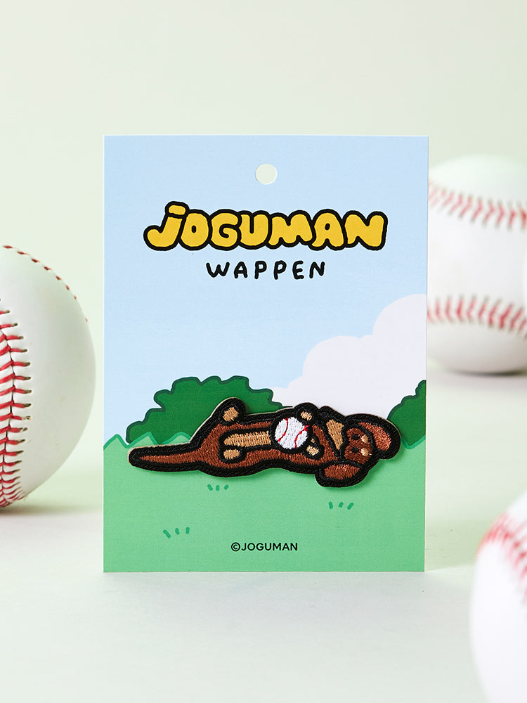 刺繍ワッペン 寝そべり(BASEBALL) ウディ
