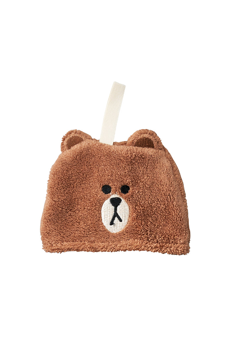 マイクロループタオル ブラウン