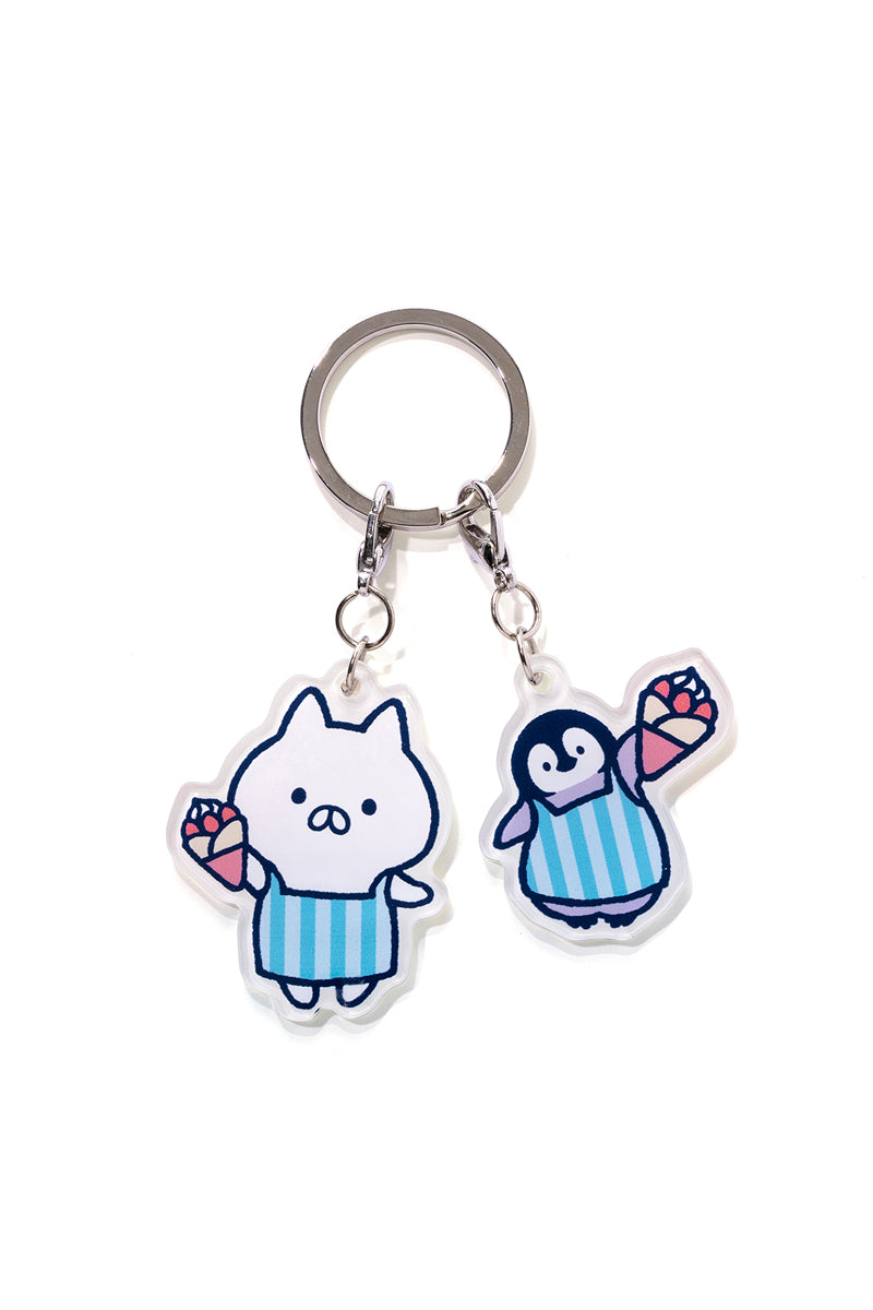 2連アクリルキーチェーン(ぺんちゃんふれんず) ねこぺん日和 – LINE