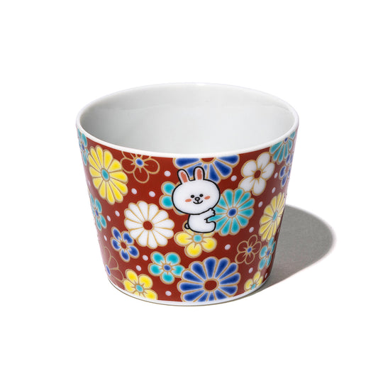 九谷焼 蕎麦猪口(梅菊) LINE FRIENDS