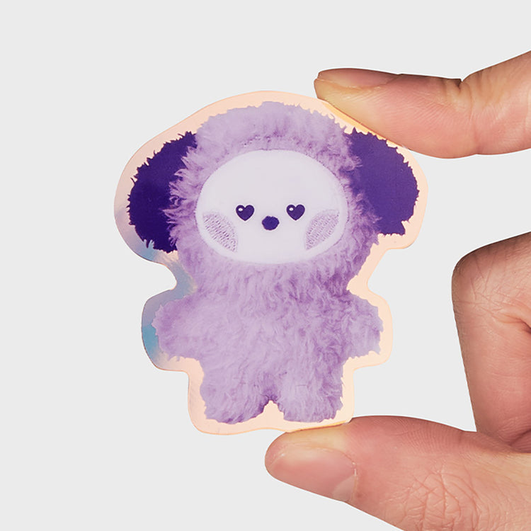 BT21 minini アクリルクリップ マグネット(パープル) CHIMMY