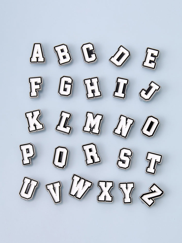 COLLER メタルアルファベットスティコン(ホワイト) A~Z
