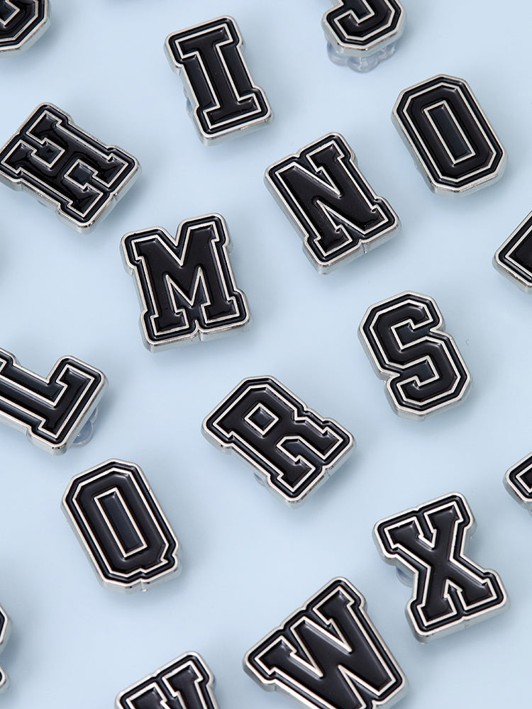 COLLER メタルアルファベットスティコン(ブラック) A~Z