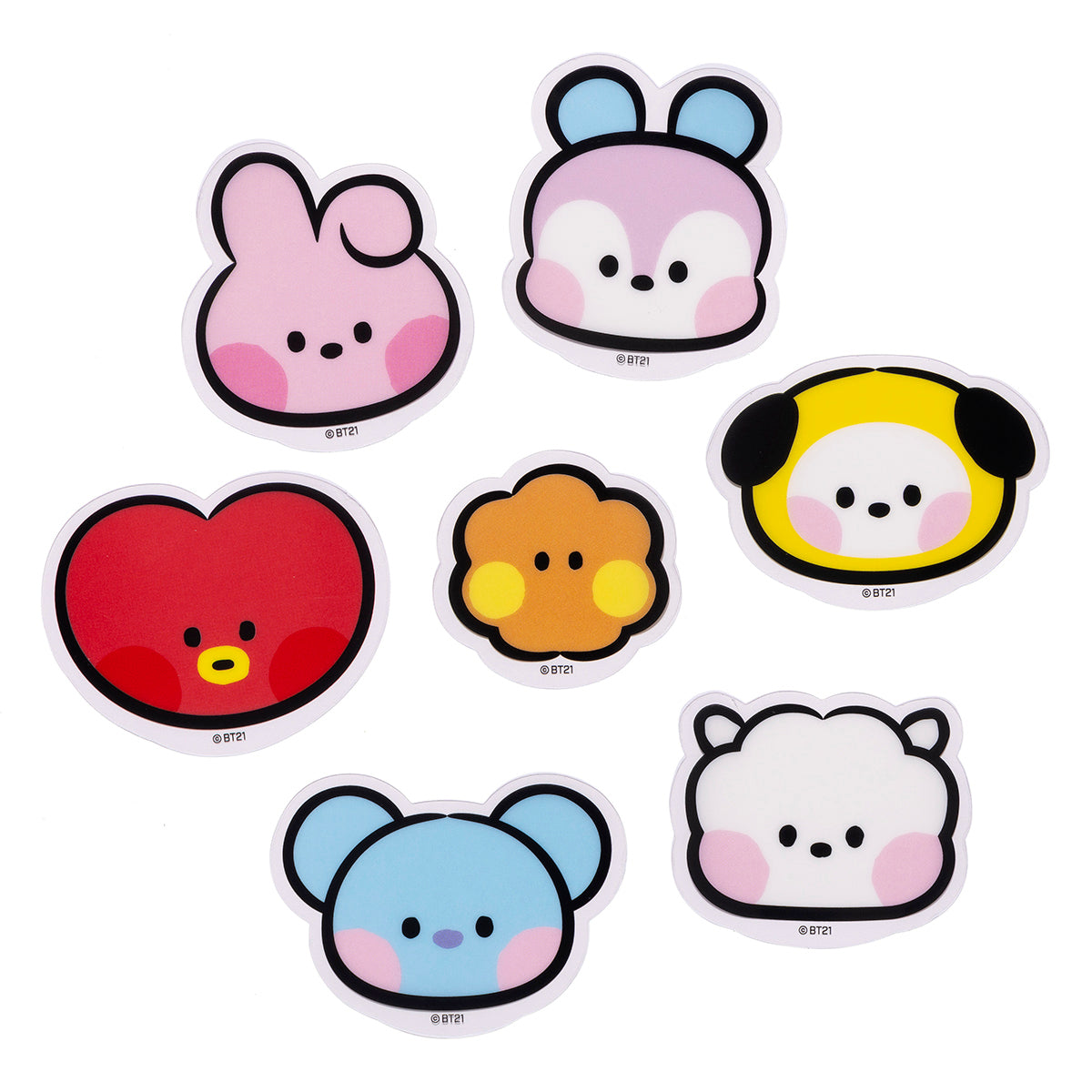 BT21 minini ステッカー(FACE) TATA