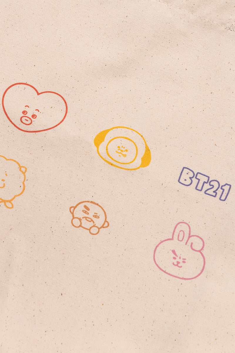 トートバッグ(ゆるフェイス) BT21