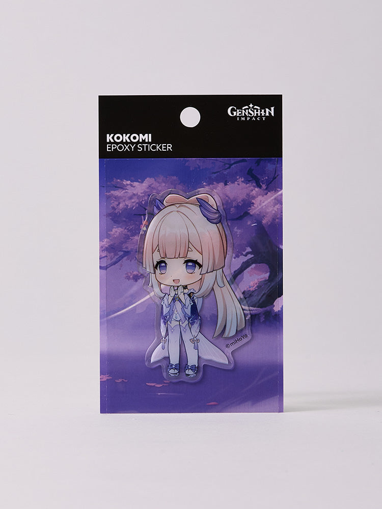 原神×LINE FRIENDS 珊瑚宮心海 ちびキャラ 立体ステッカー