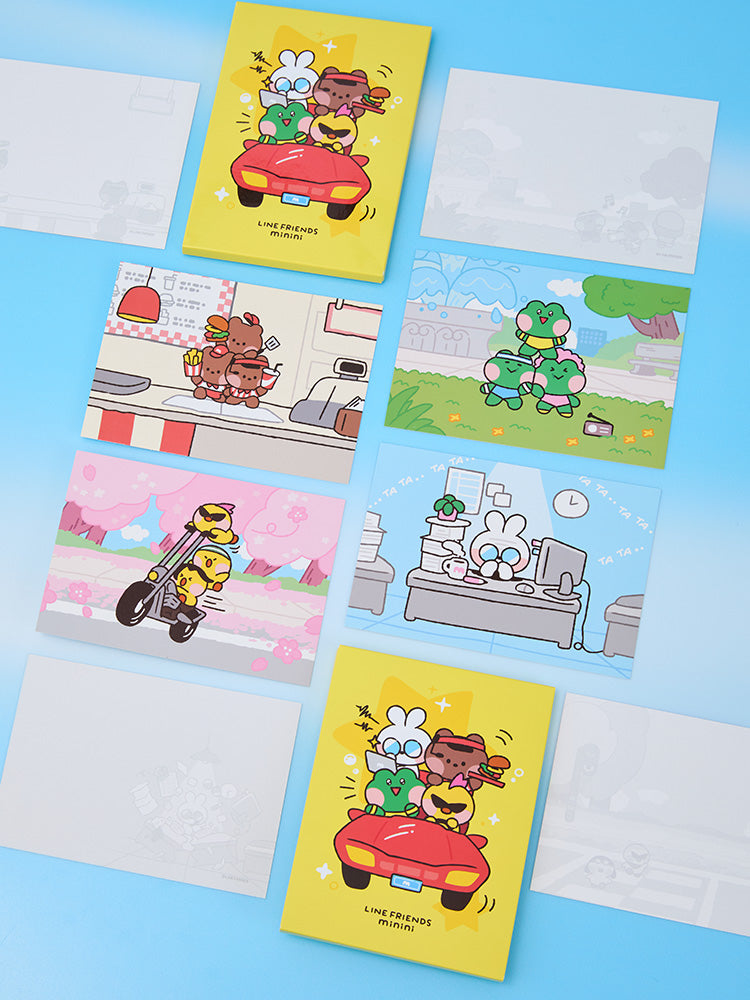 minini ポストカードセット(minini world) LINE FRIENDS