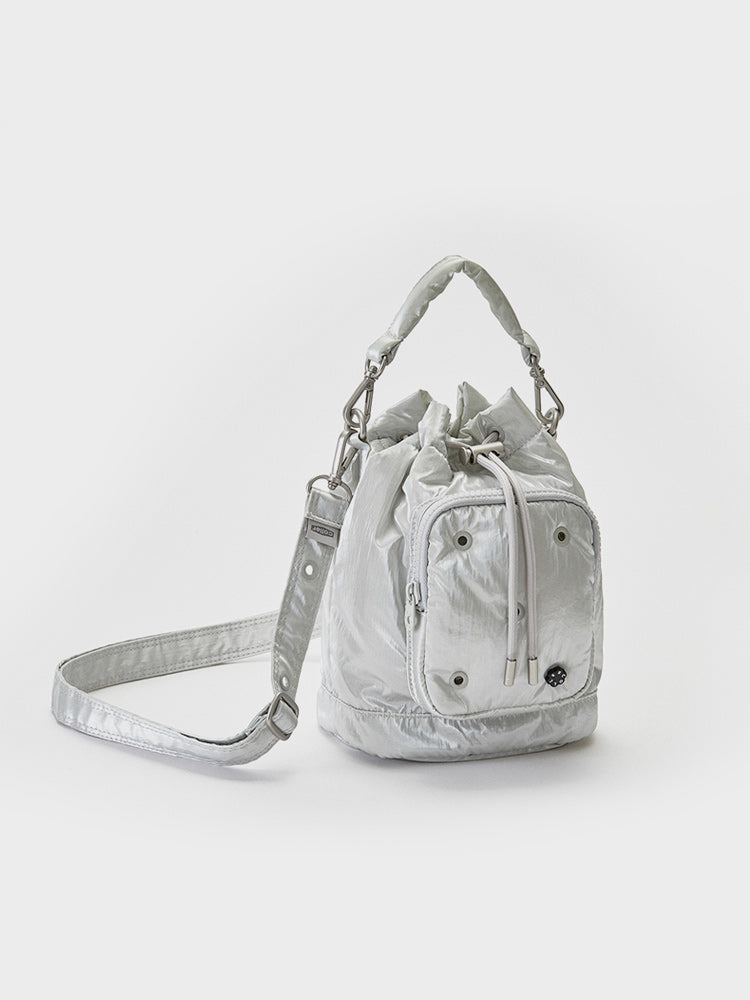 COLLER バケットバッグ シルバー
