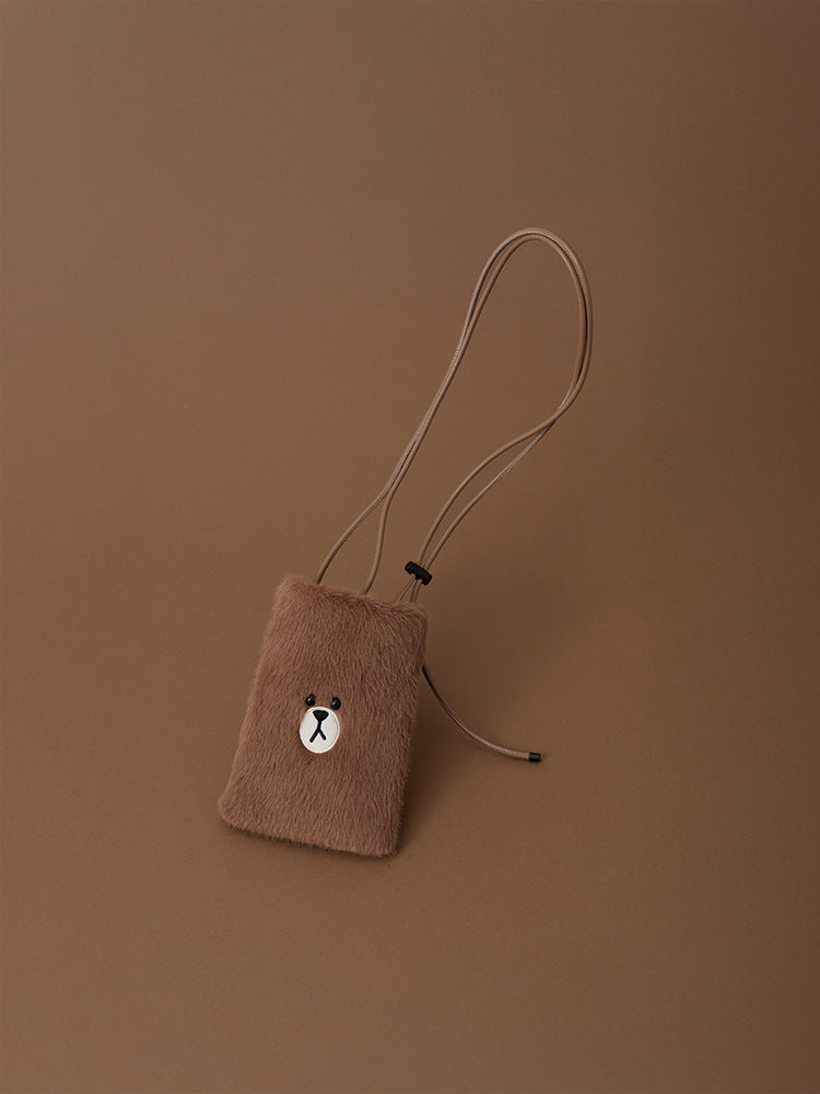 ミニクロスバッグ(HUG BROWN) ブラウン