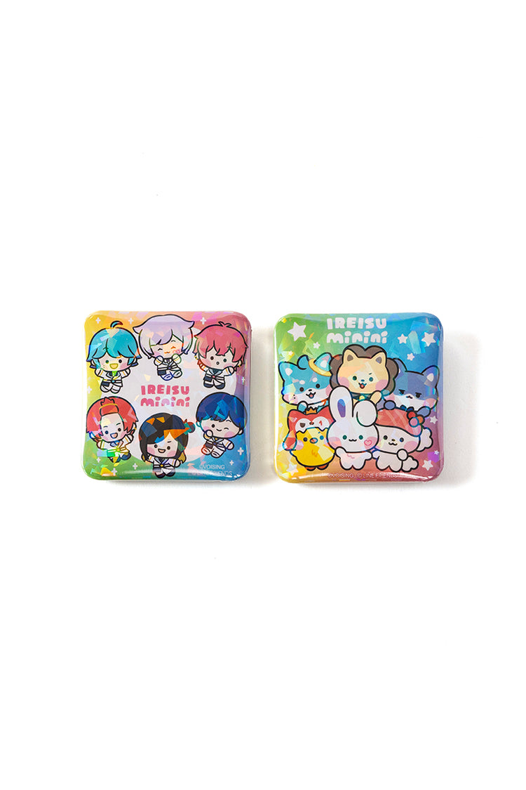 【予約販売】いれいすminini ホログラムスクエア缶バッジ vol.1