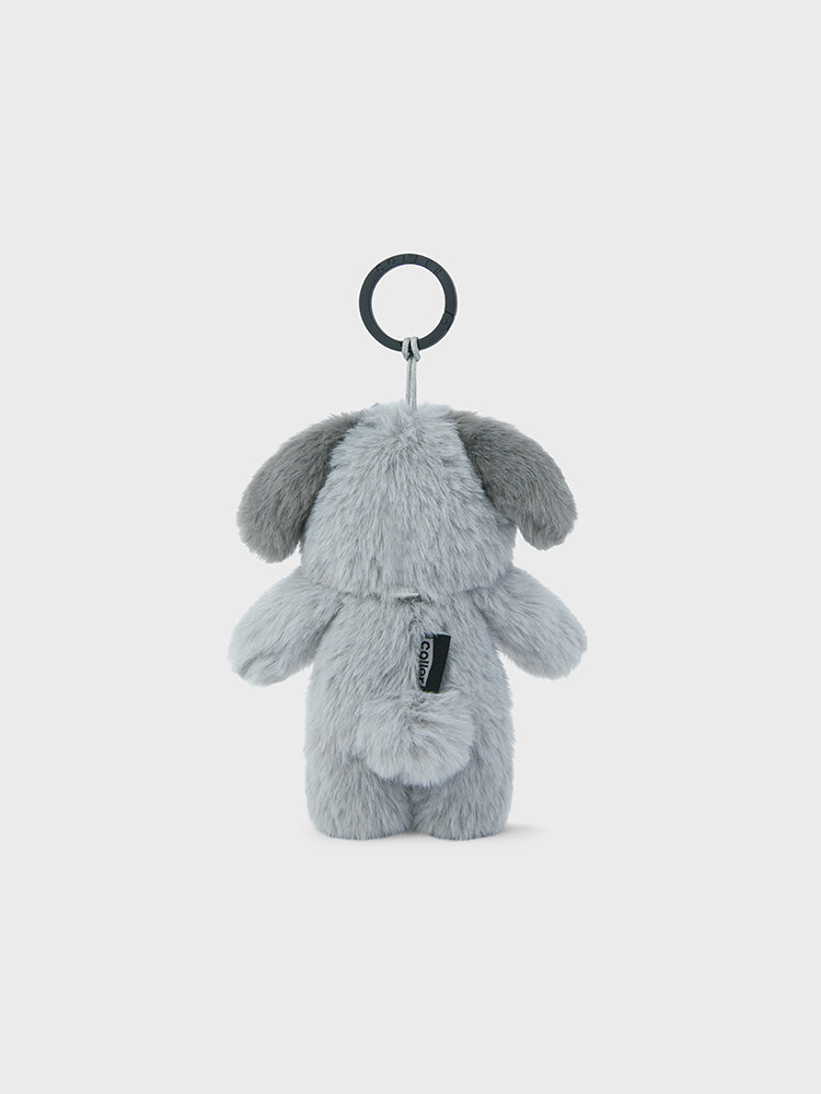 COLLER ぬいぐるみキーリング グレー