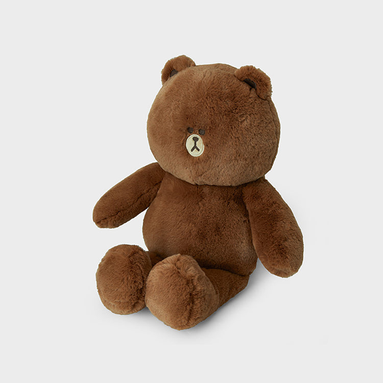 HUG BROWN クッションブランケット ブラウン