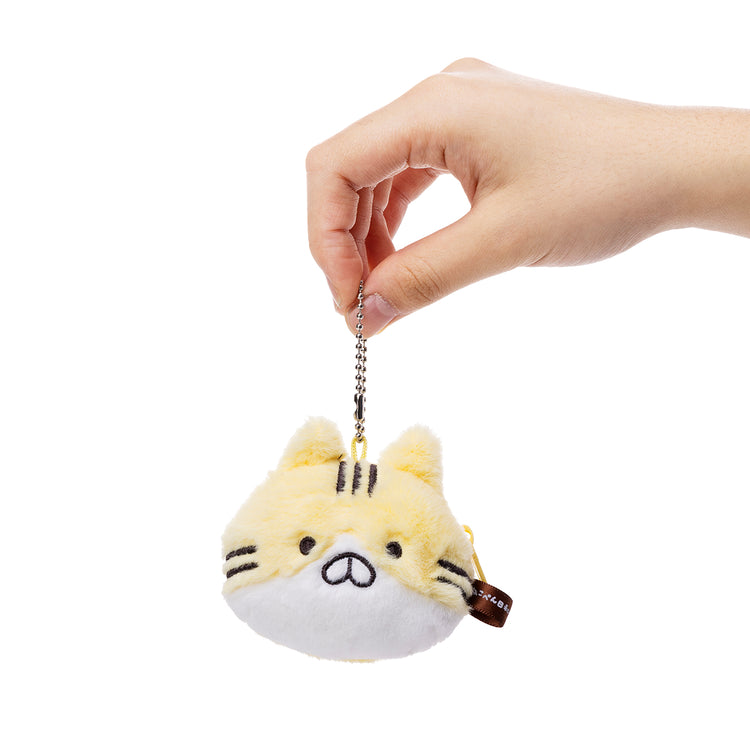 フェイスミニポーチ(ねこのしゅうかいじょ) 茶トラさん