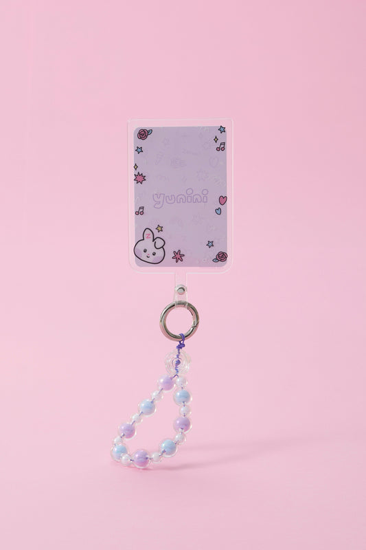 zeroni ビーズリング付 フォンタブ(BLUE PARADISE) yunini