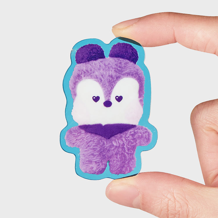 BT21 minini アクリルクリップ マグネット(パープル) MANG