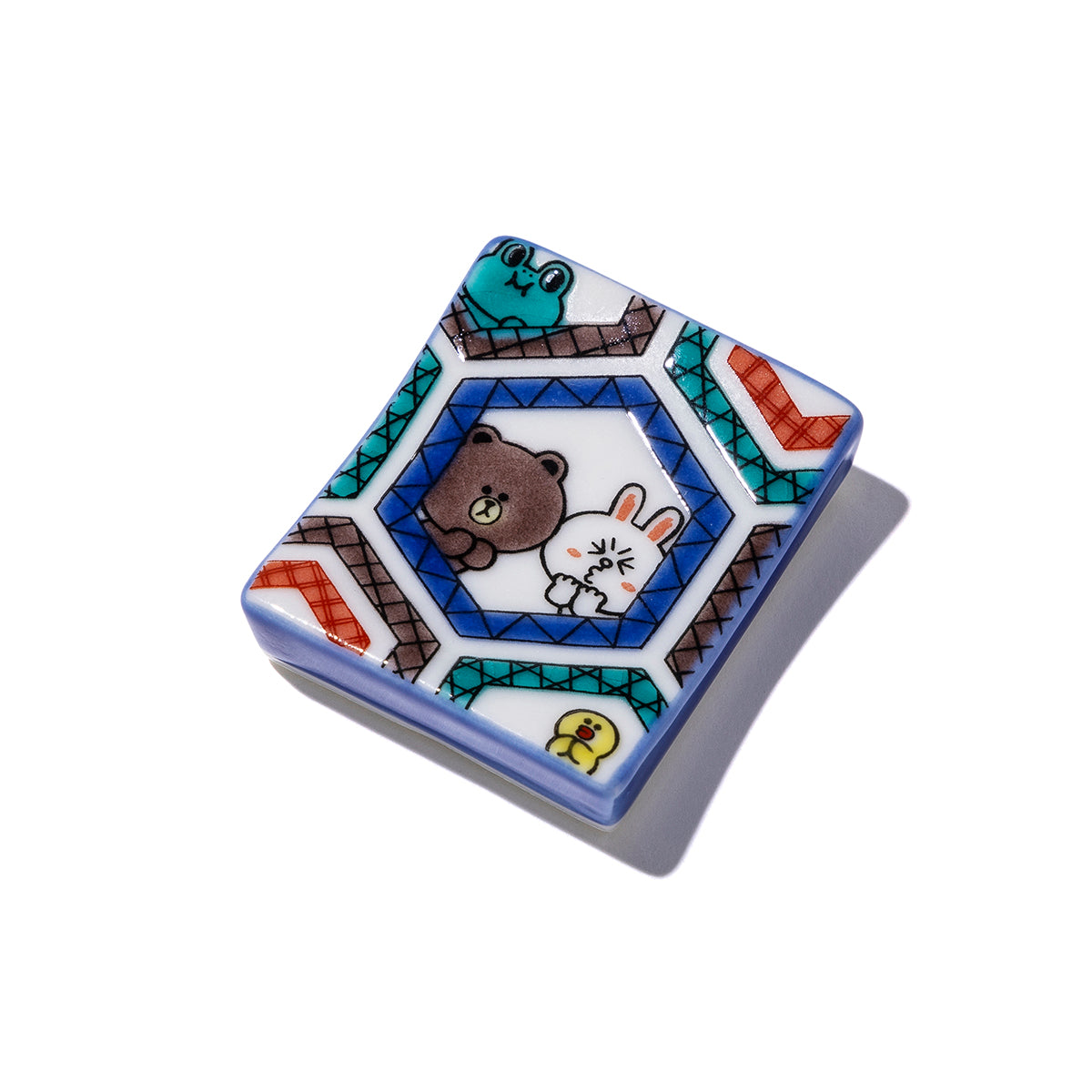 九谷焼 箸置き(亀甲) LINE FRIENDS