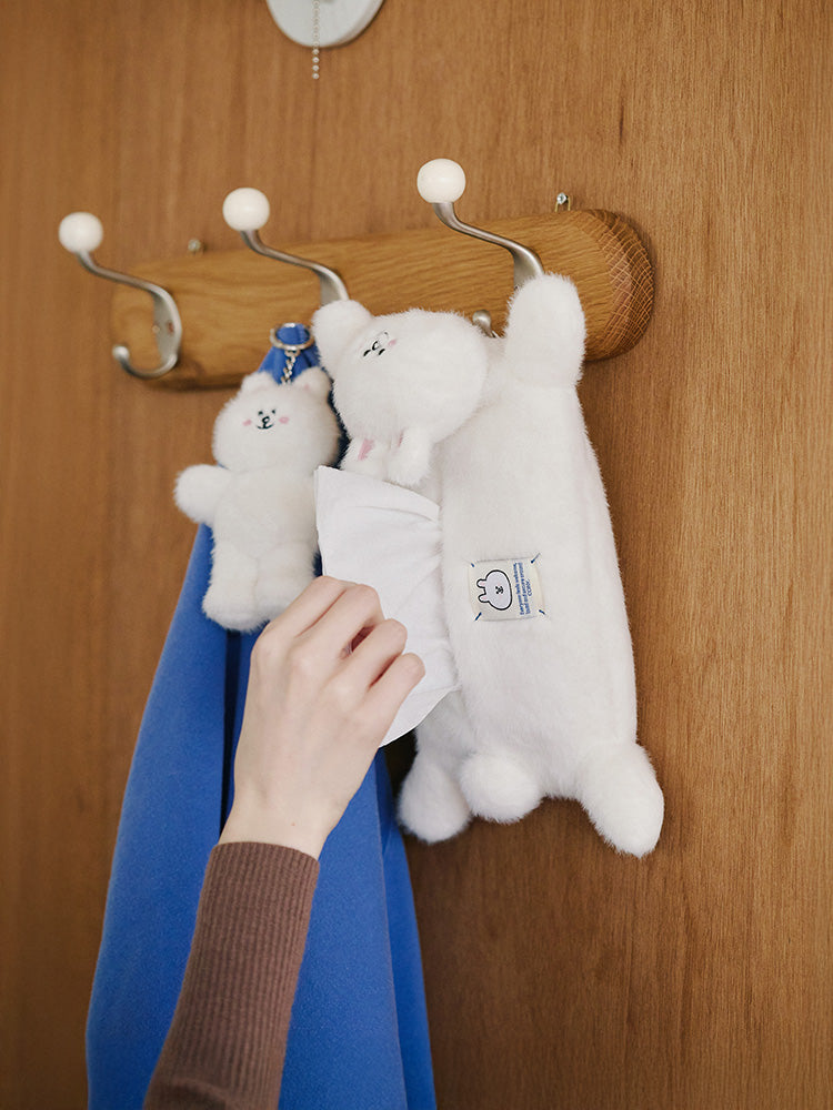 ぬいぐるみティッシュケース(HUG BROWN) コニー