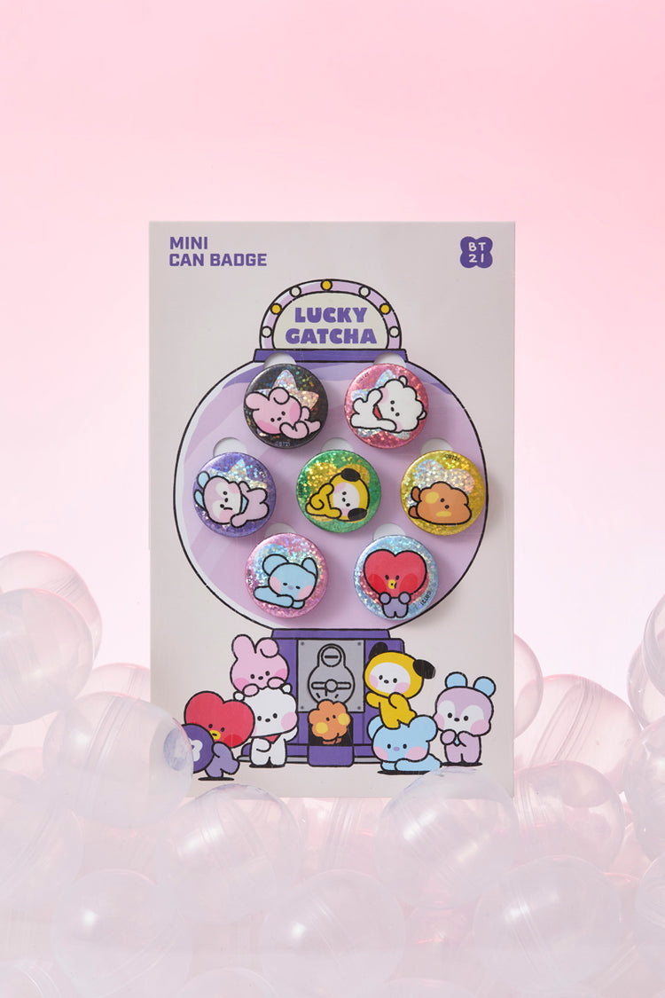 minini 缶バッジセット(LUCKY GATCHA) BT21