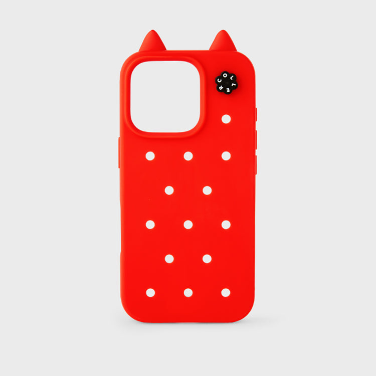 COLLER iPhoneケース MEOW レッド(16 Pro)