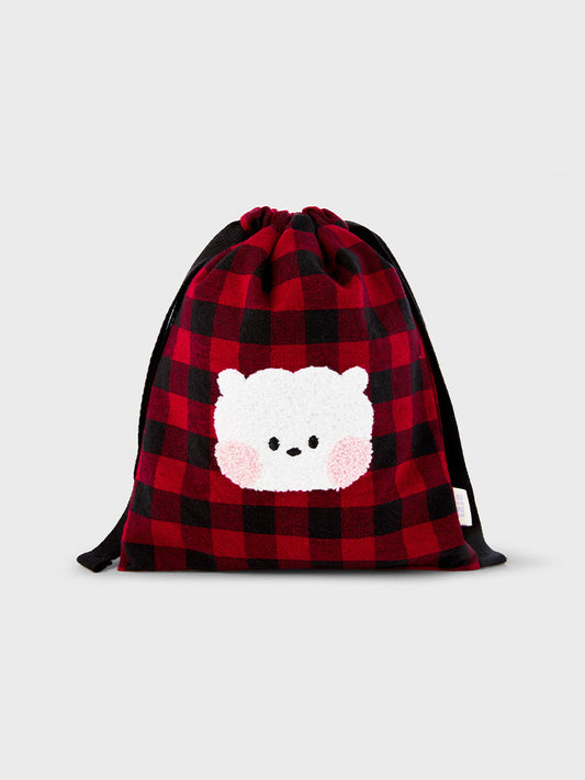 minini ベーシック チェック巾着 RJ