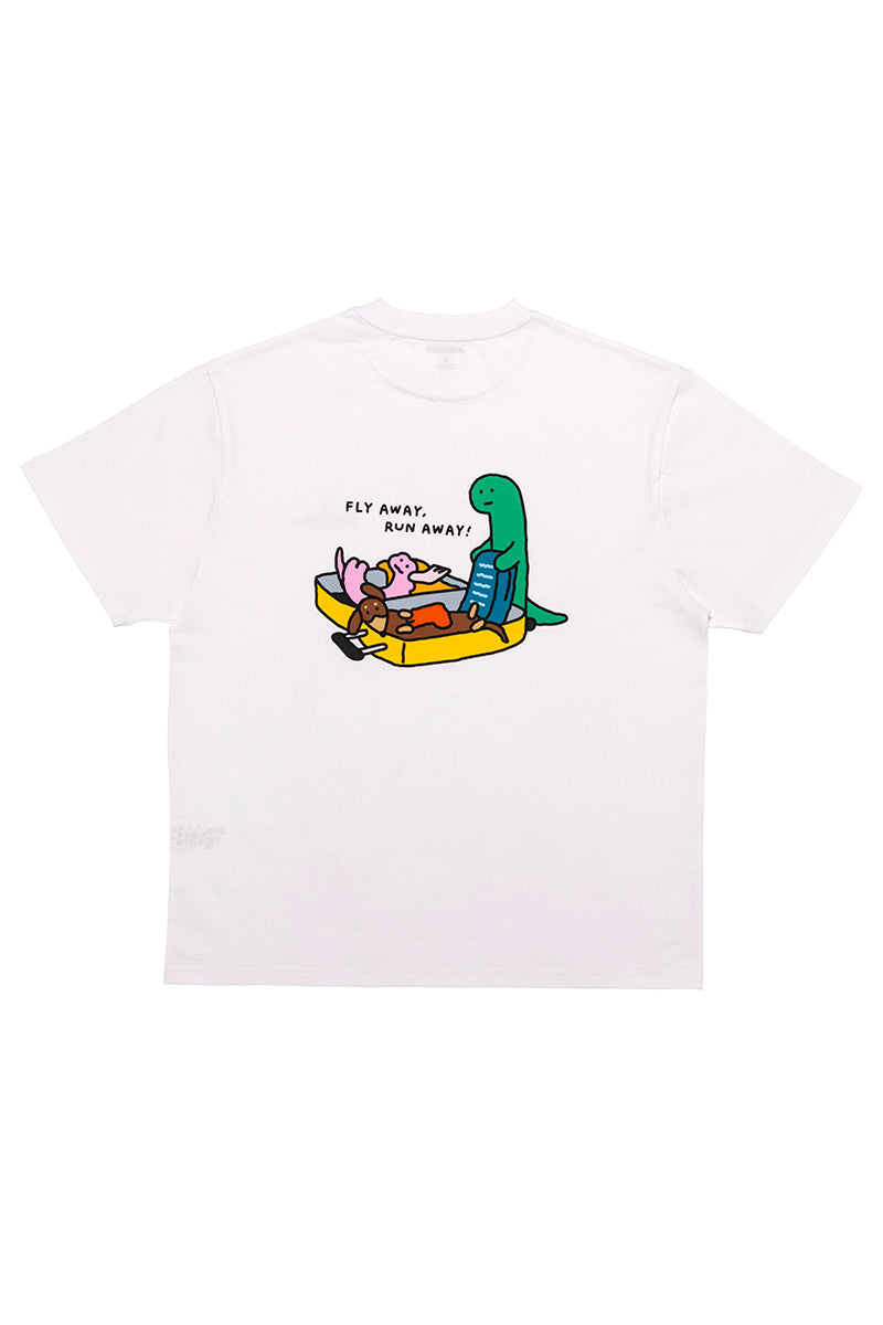 半袖Tシャツ スーツケース(RUNAWAY) JOGUMAN