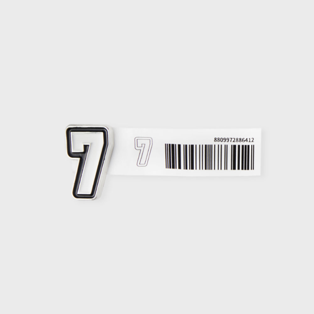 COLLER メタル数字スティコン ホワイト