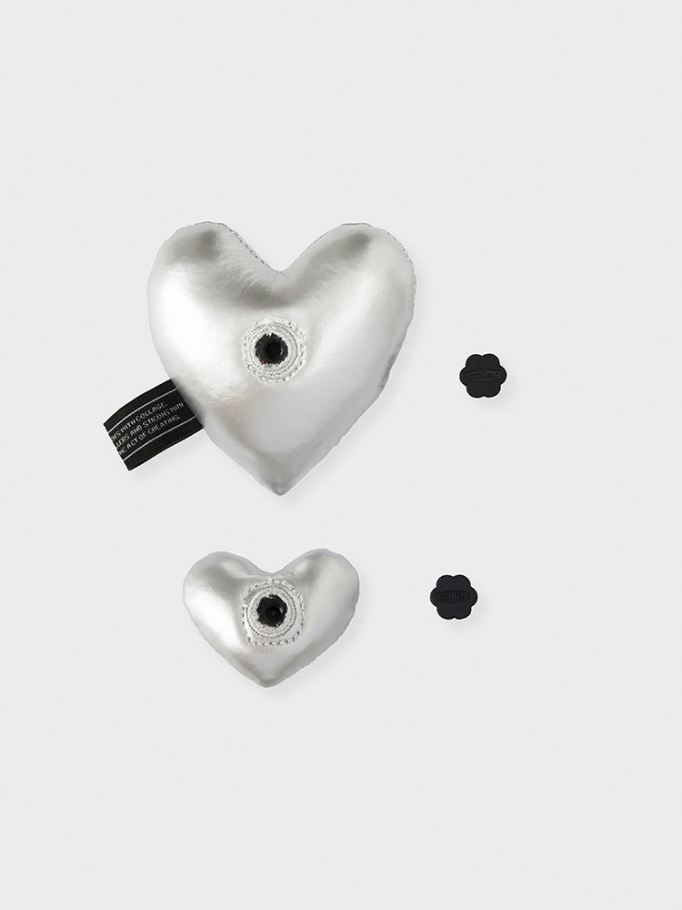 COLLER PADDED ハート型スティコンセット シルバー
