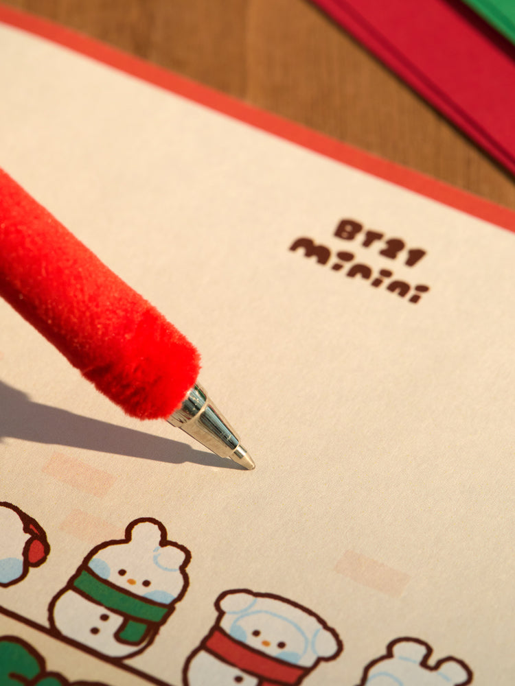 BT21 minini ぬいぐるみジェルペン(PETIT HOLIDAY) SHOOKY