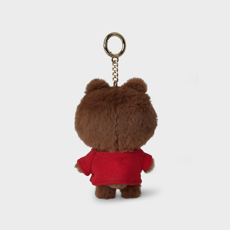 ベーシックTシャツぬいぐるみバッグチャーム ブラウン