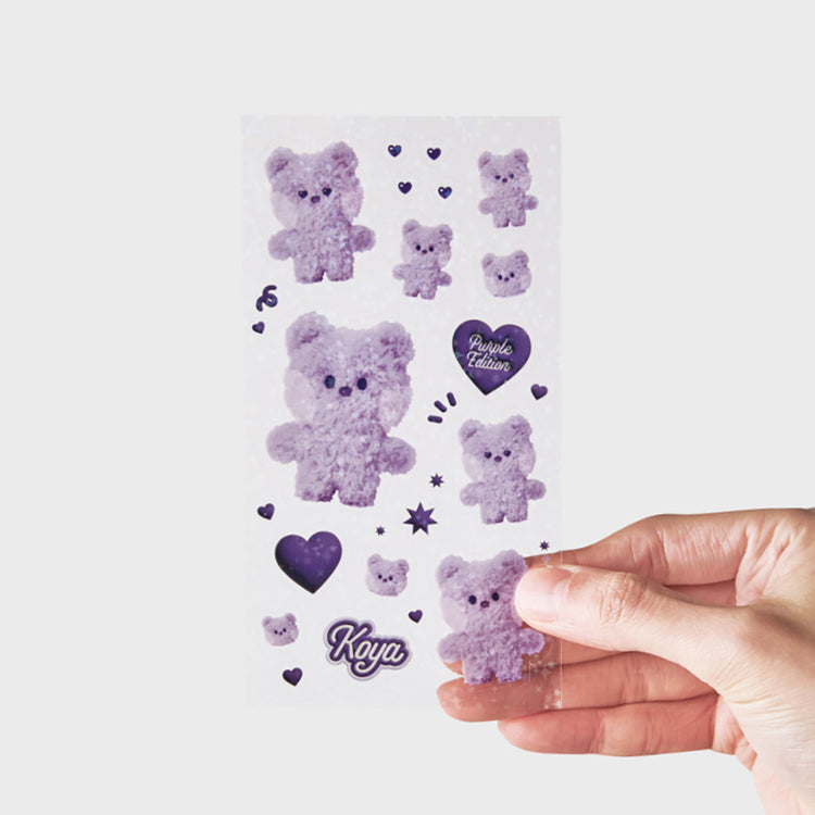 BT21 minini フォトステッカー(パープル) KOYA