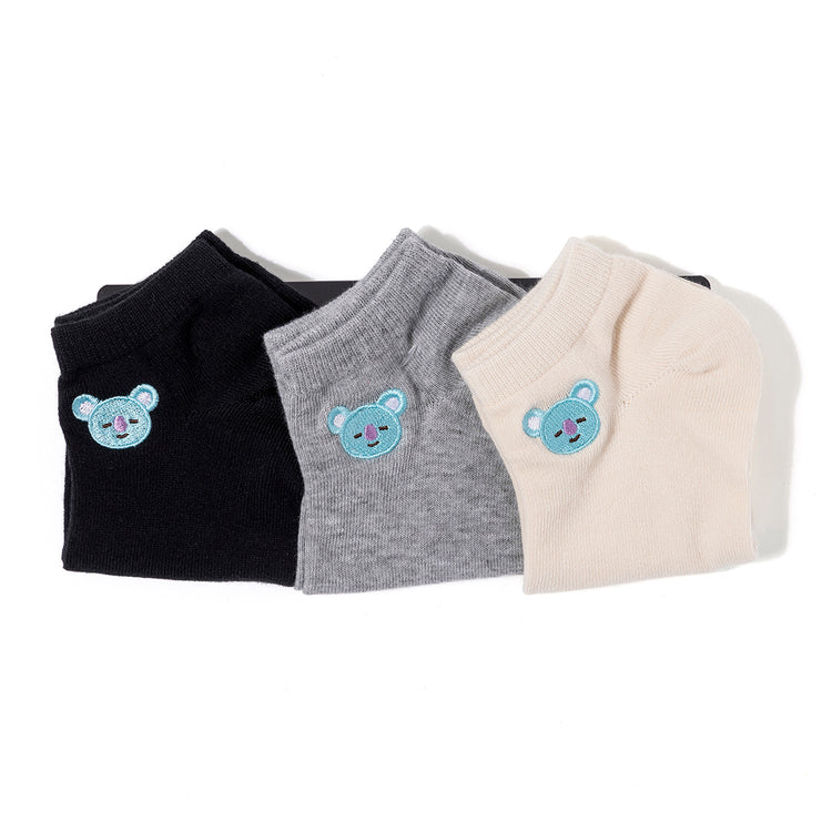 スニーカーソックス 3足セット(3カラー) KOYA