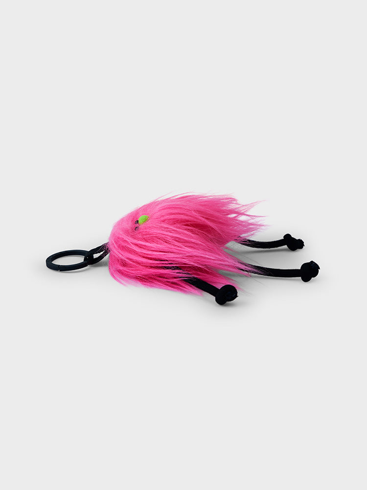 COLLER もふもふぬいぐるみキーホルダー ピンク