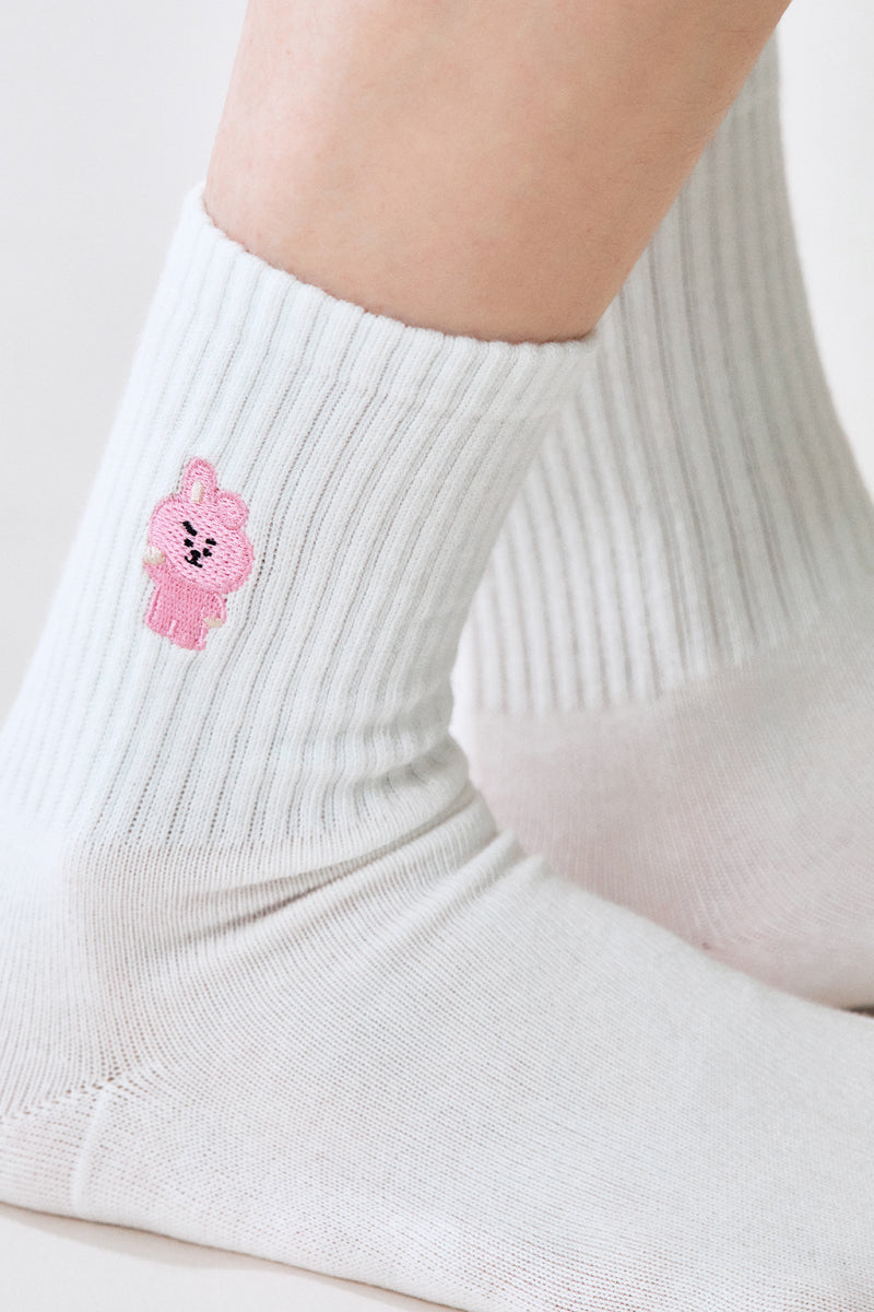 ベーシックデイリー刺繍ソックス COOKY