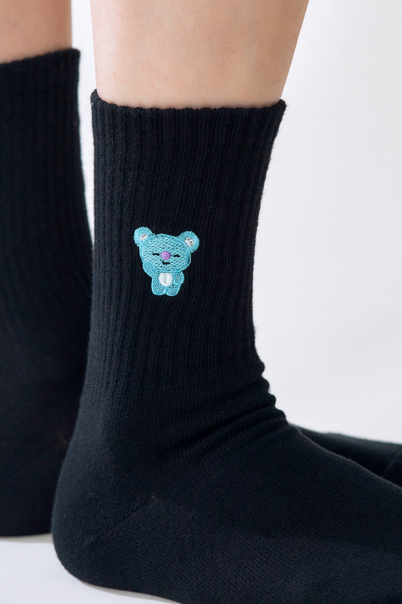 ベーシックデイリー刺繍ソックス KOYA