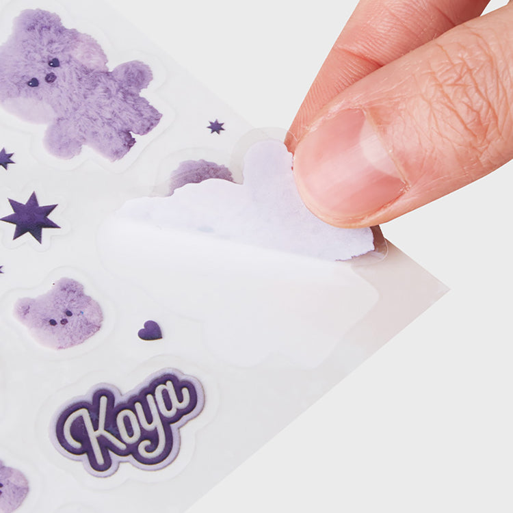 BT21 minini フォトステッカー(パープル) KOYA
