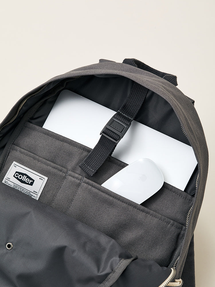 COLLER キャンバス ワンポケットバックパック グレー